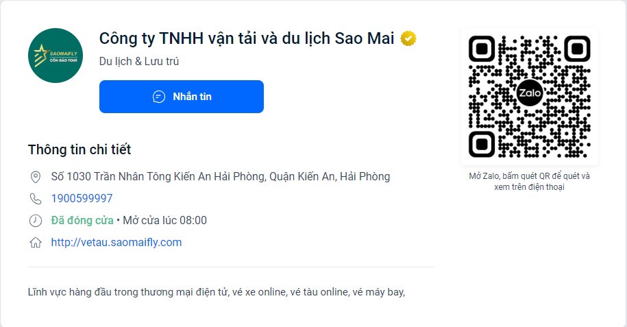 quét zalo nhận thông tin ưu đãi